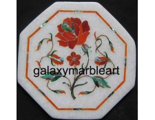 Stones inlay work marble tile oct  5" TP-512